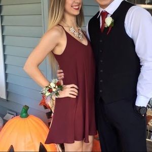 Wine Colored Slip Dress